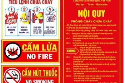Nội quy Quản lý sử dụng phương tiện dụng cụ chữa cháy